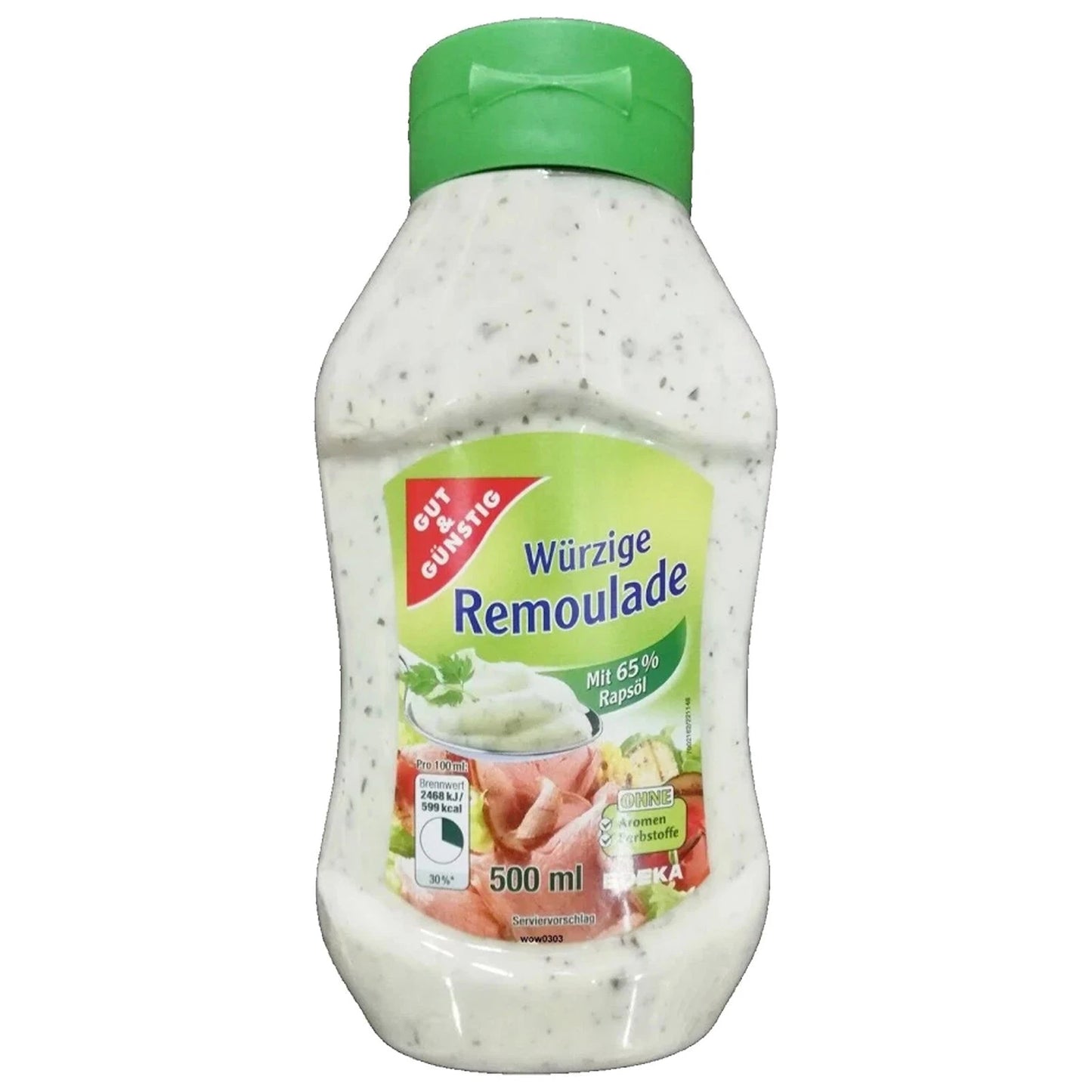 GUT&GÜNSTIG Remoulade 500 ml / GUT&GÜNSTIG Remoulade Sosu %65 Kolza Yağlı 500 ml