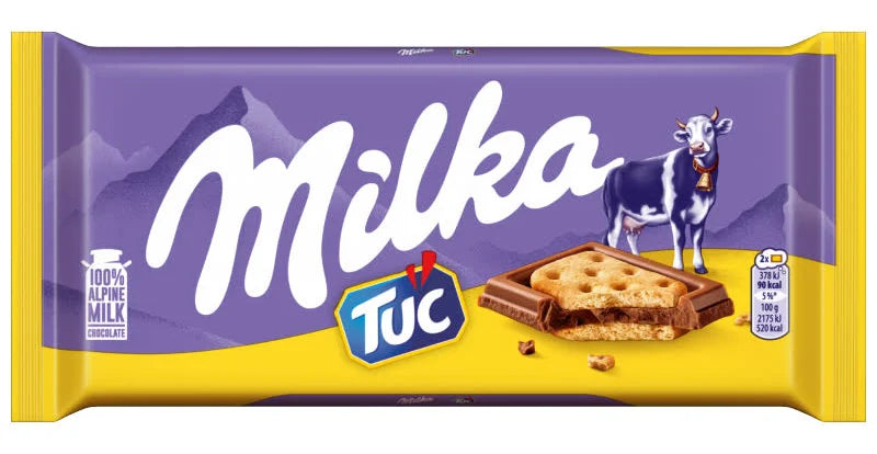 Milka & TUC Alpenmilch Schokolade mit gesalzenen Kräckern 87 g