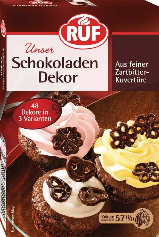 RUF Schokoladen Dekor 12 ST 38 g / RUF Cikolata Dekorasyon 12 Adet 38 g