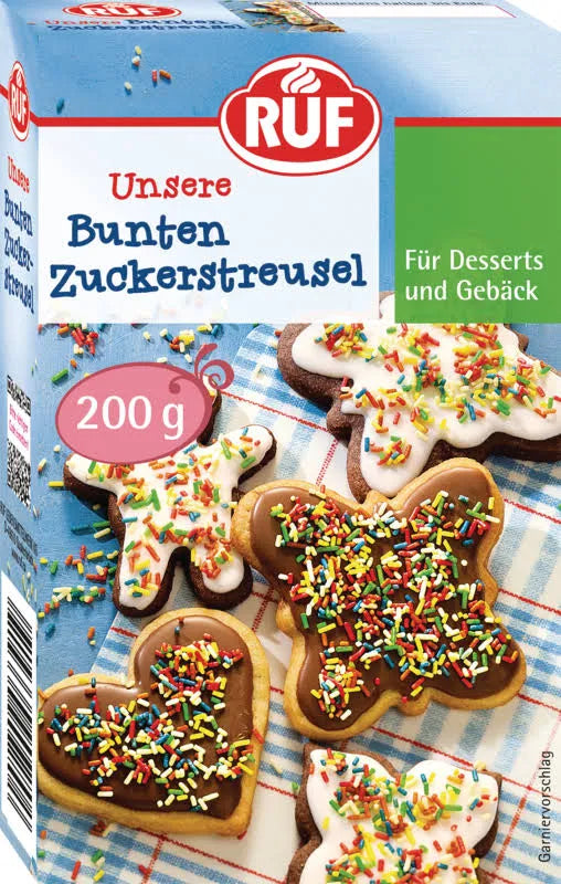 RUF Bunte Zuckerstreusel 200 g / RUF Renkli Seker Serpme 200 g