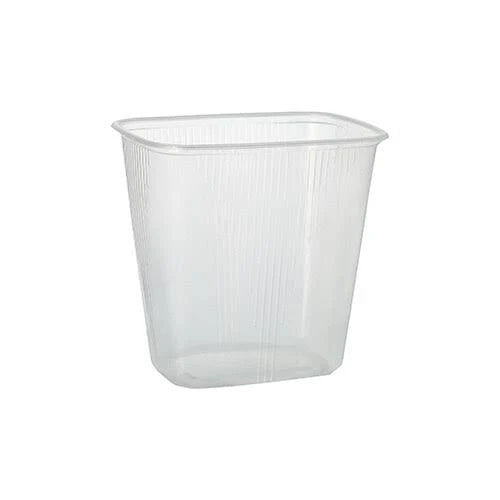 Starpak Verpackungsbecher PP eckig transparent 500 ml – Köşeli Ambalaj Kabı 500ml
