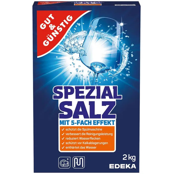 GUT&GUENSTIG Spezialsalz grob 2 kg - Bulasik Makinesi Iri Ozel Tuzu 2 kg