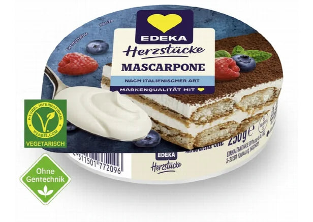 EDEKA Herzstücke Mascarpone min. 82% Fett 250 g - Maskarpone Peyniri min. %82 Yağ 250 g