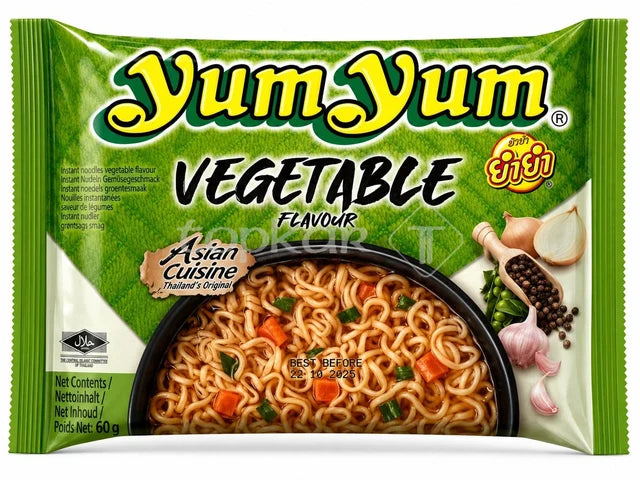 Yum Yum Instant Nudeln Gemüsegeschmack 60 g / Yum Yum Sebzeli Anlık Makarna 60 g