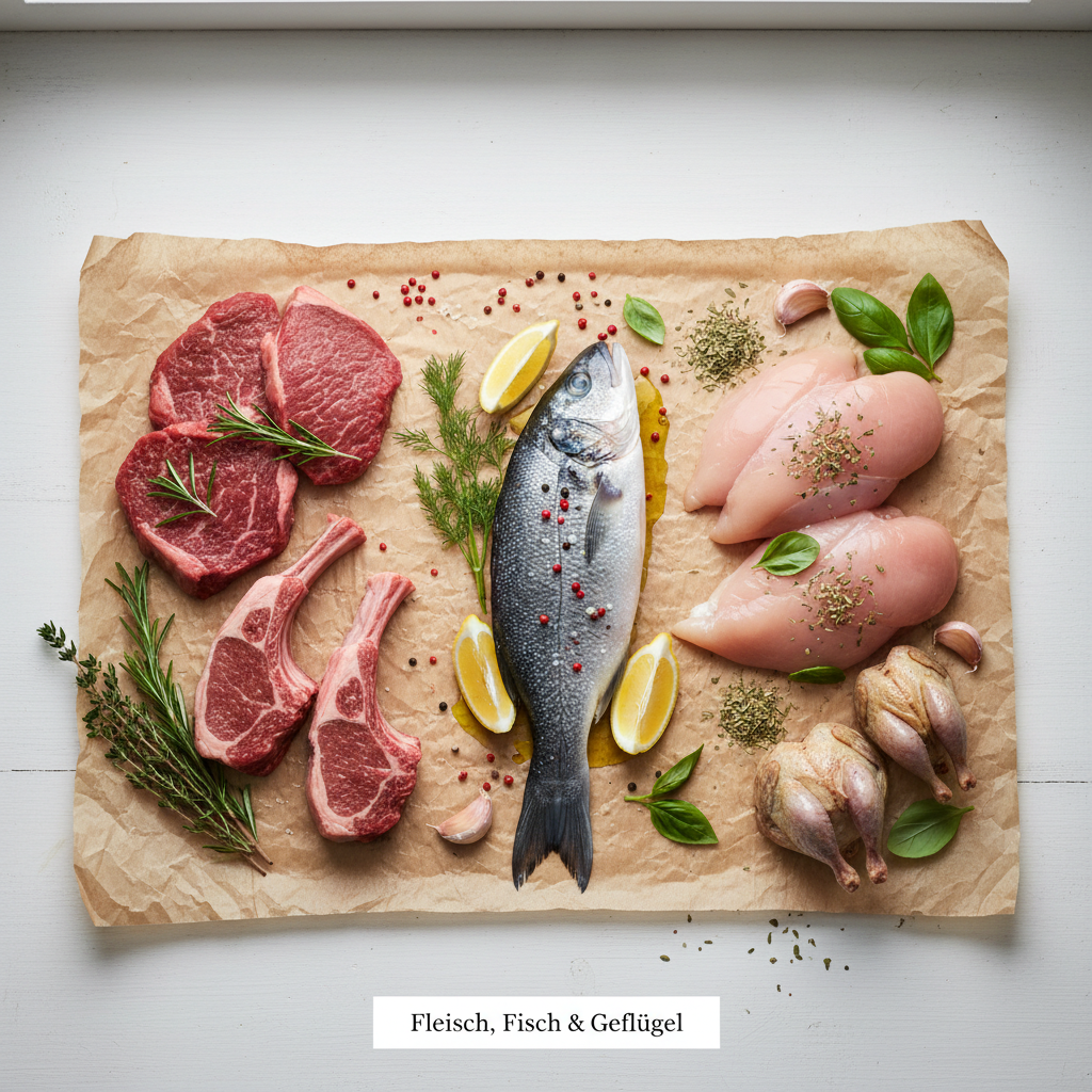 Fleisch, Fisch & Geflügel