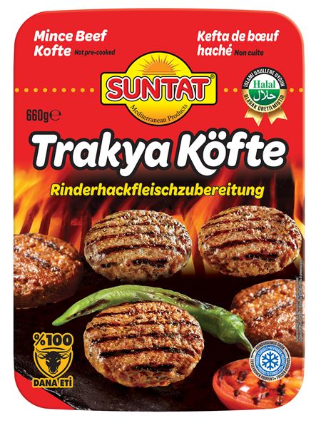 SUNTAT Rinderhackfleischzubereitung - Trakya Köfte 660g tiefgekühlt