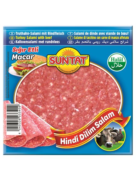 SUNTAT Truthahn Pizza-Salami mit Rindfleisch 200g
