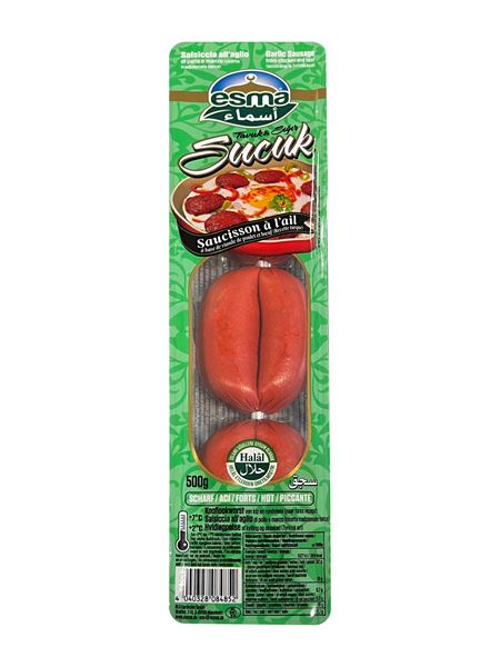 ESMA Sucuk Knoblauchwurst pikant Doppelclip 500g
