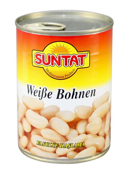 SUNTAT Weiße Bohnen Kuru Fasülye 425ml Dose