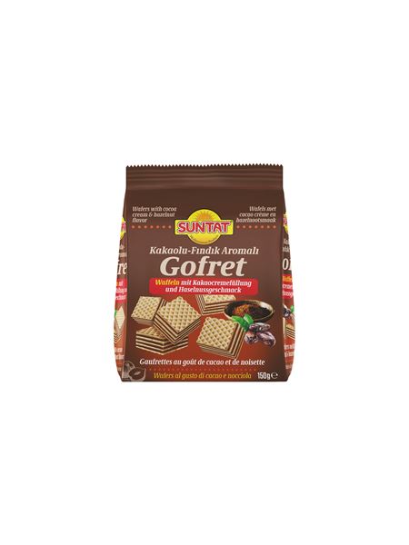 SUNTAT Waffeln mit Kakao-Haselnussgeschmack 150g