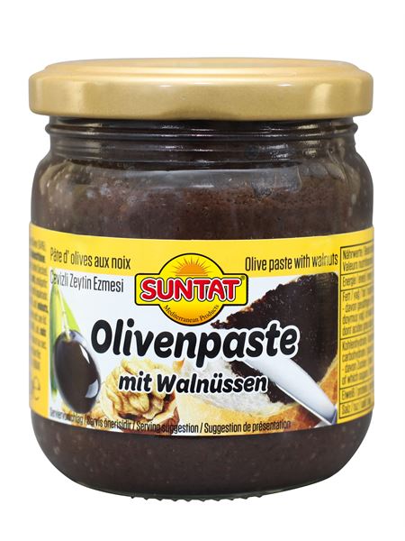 SUNTAT Oliven-Paste m. Walnüssen 210ml Gl.