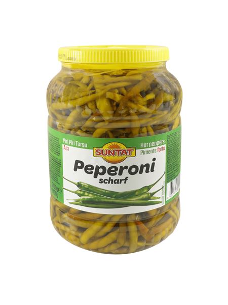 SUNTAT Peperoni scharf in Salzlake 3L PET-Kanister