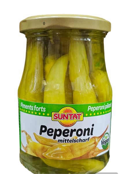 SUNTAT Griechische Peperoni eingelegt 370ml Glas