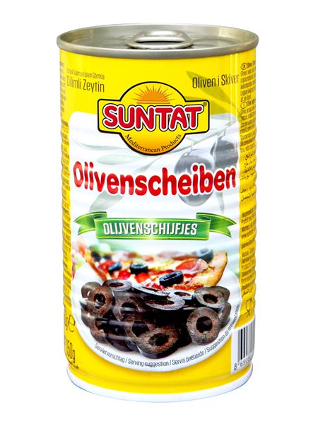 SUNTAT Schwarze Olivenscheiben 500ml Dosis