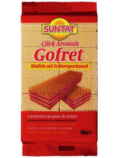 SUNTAT Waffeln mit Erdbeergeschmack 250g