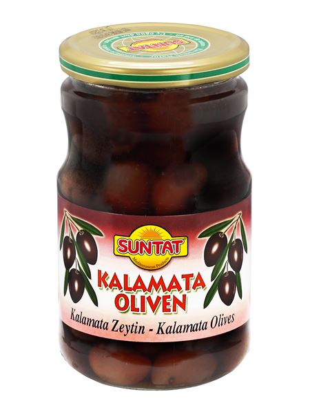 SUNTAT Kalamata Oliven mit Stein 720ml Glas