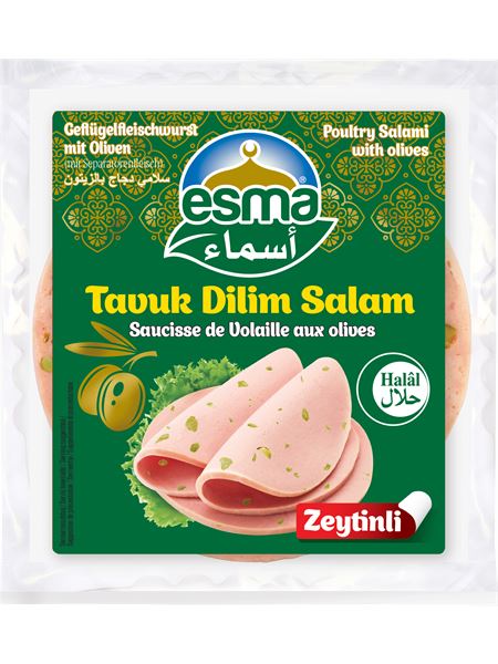ESMA Geflügelfleischwurst Aufschnitt mit Olive 150g