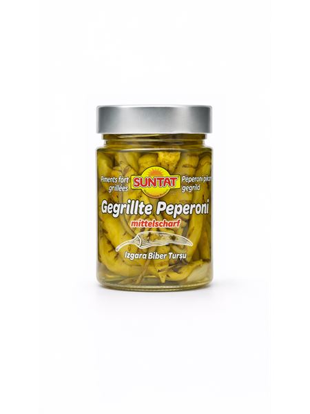 SUNTAT Lüx Gegrillte Peperoni eingelegt 350ml Glas