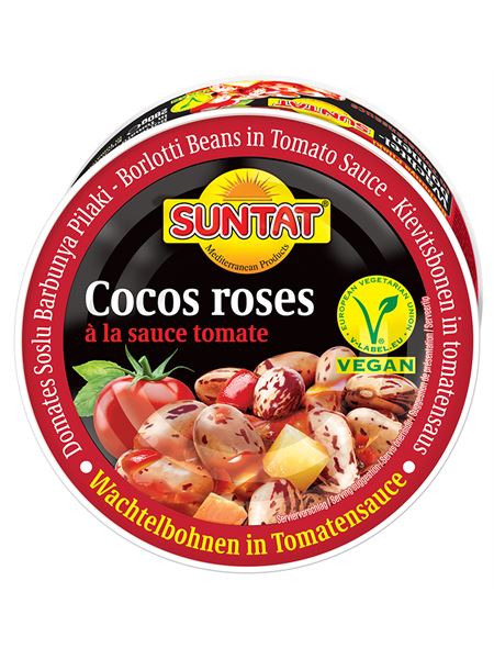 SUNTAT Barbunya Pilaki – Wachtelbohnen in Tomatensauce 280g Dose