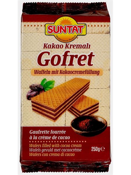 SUNTAT Waffeln mit Kakaogeschmack 250g