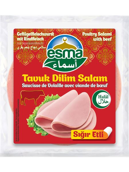 ESMA Geflügelfleischwurst Aufschnitt mit Rinde 150g