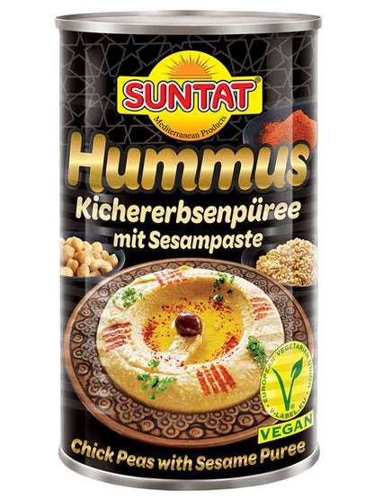 SUNTAT Humus – Kichererbsenpüree mit Sesampaste 330g Dose