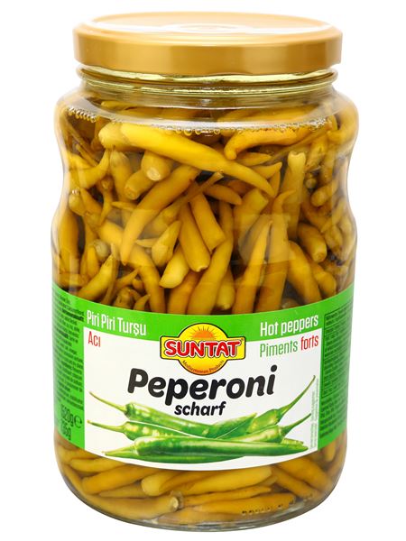 SUNTAT Peperoni scharf eingelegt 1700ml Glas