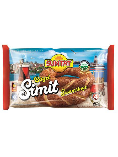 SUNTAT Simit Sesamring 400g (4 Stück) tiefgekühlt
