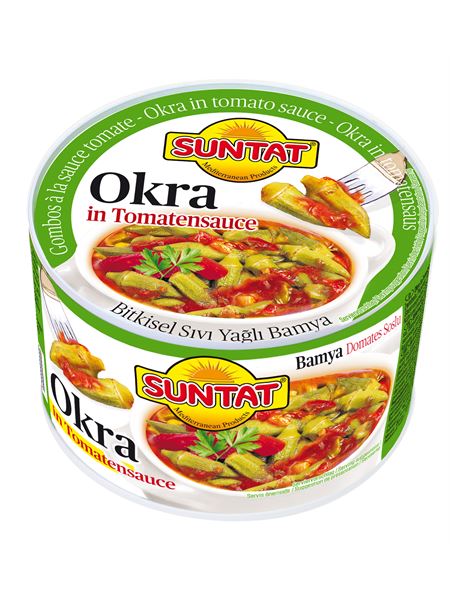 SUNTAT Bamya – Okra in Tomatensauce 350g Dose