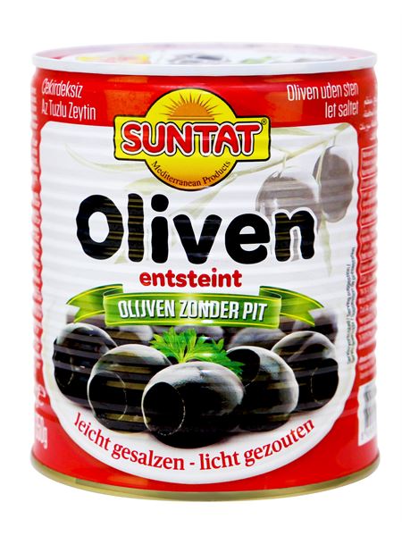 SUNTAT Oliven geschwärzt leicht gesalzen 850ml