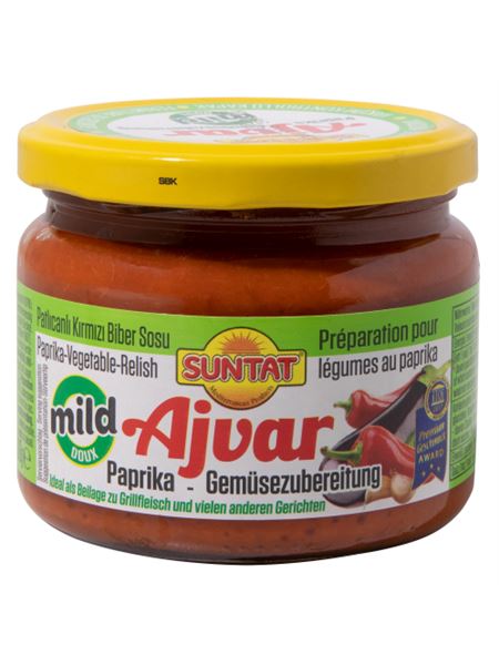 SUNTAT Ajvar mild 300ml Glas