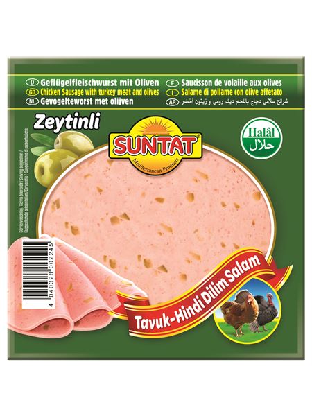 SUNTAT Geflügelfleischwurst mit Oliven 200g
