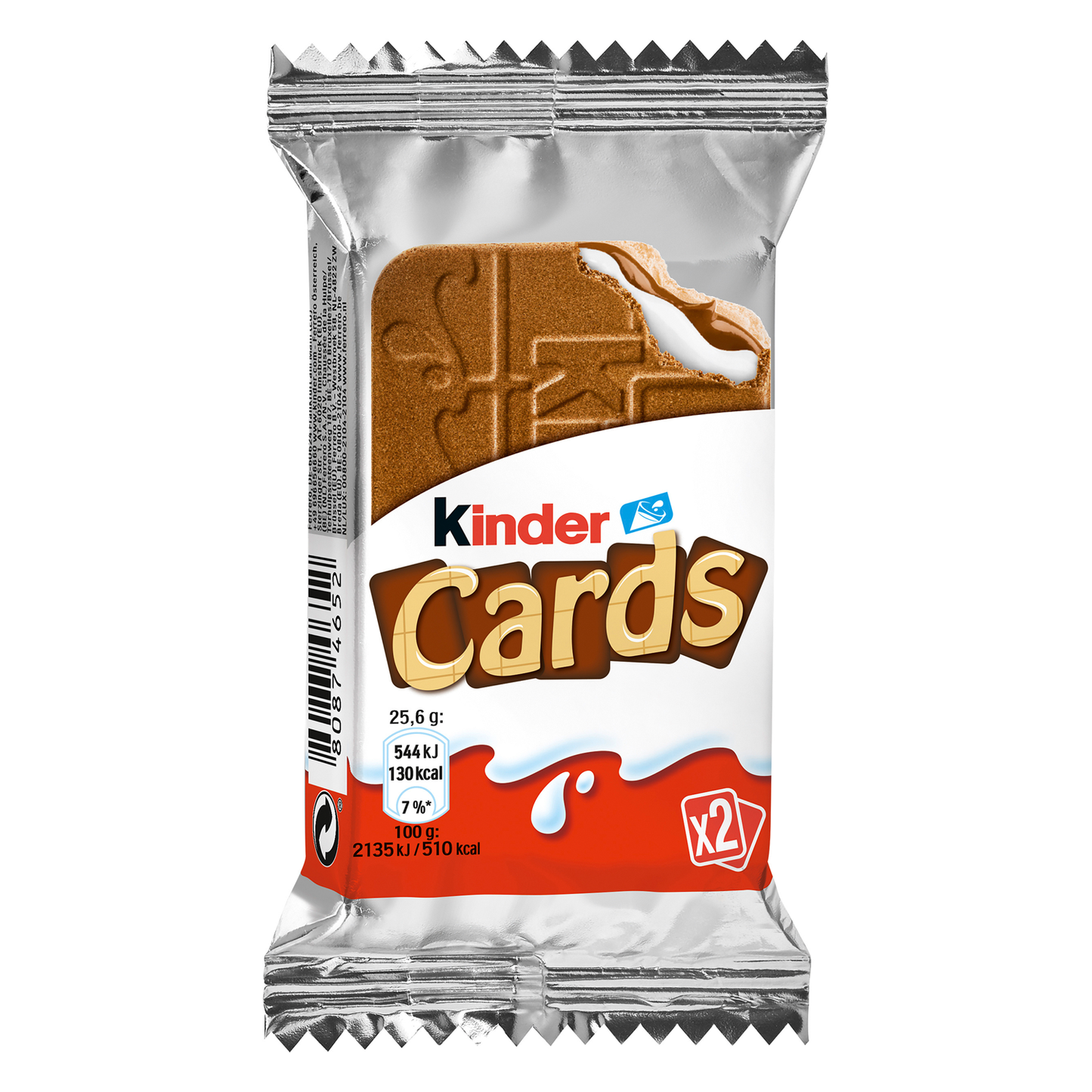 Kinder Cards Waffel-Spezialität mit Milch- & Kakaocreme Einzelportion 25,6 g