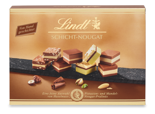 Lindt Schicht-Nougat Pralinen Geschenkbox 125 g