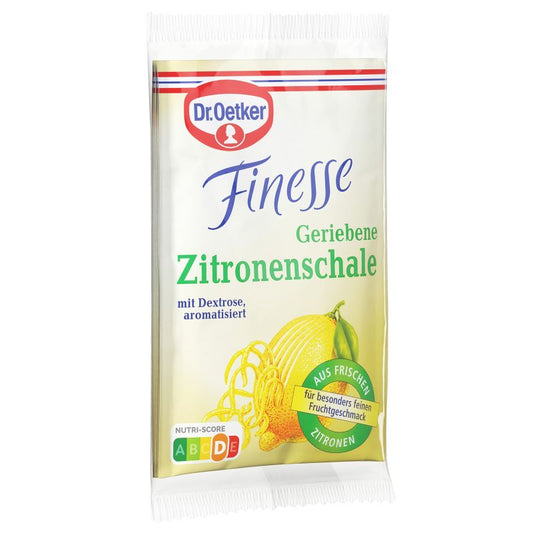Dr. Oetker Finesse Geriebene Zitronenschale 3 x 6 g