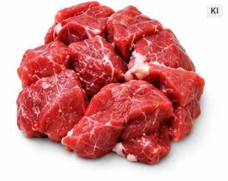 Halal-Rindfleisch 95/5 für Hackfleisch und Gulasch, in Stücken