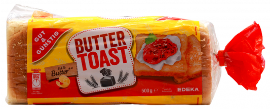 GUT&GÜNSTIG Tereyağlı Tost Ekmek Yumuşak & Tereyağlı Tost Ekmek 500 g
