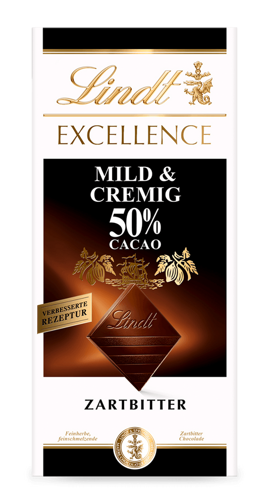 Lindt Excellence %50 Kakao Hafif Bitter Çikolata 100 g