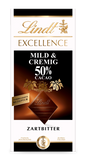 Lindt Excellence 50% Kakao Mild Zartbitter-Schokolade 100 g
