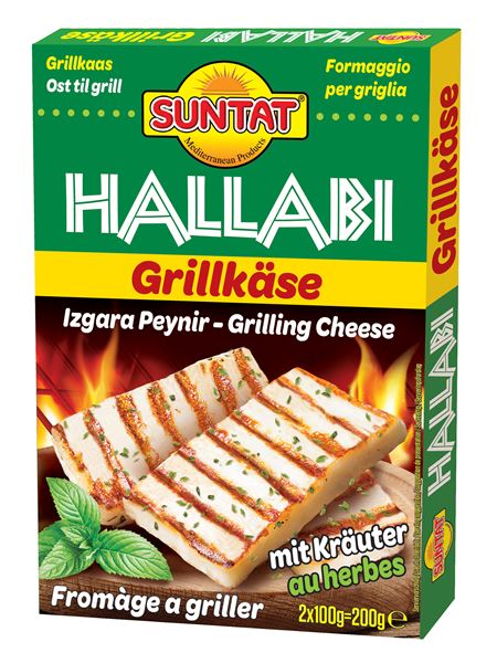 SUNTAT Hallabi Grillkäse mit Kräutern 200g (45% Fett)