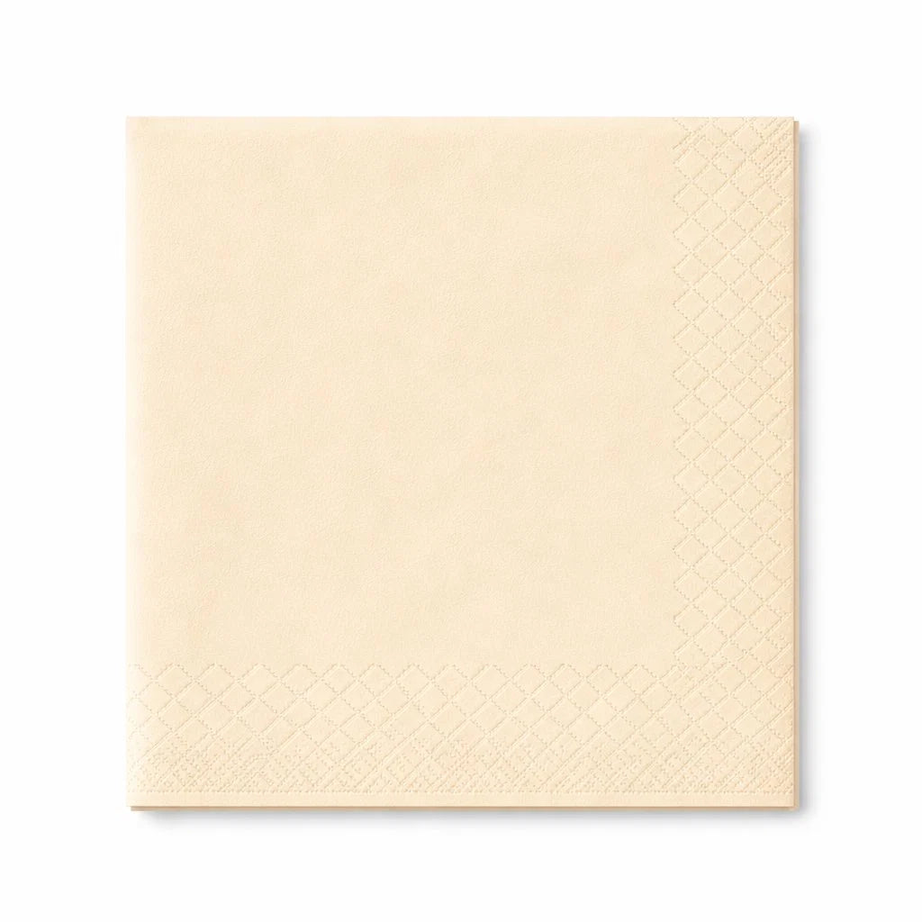 GUT&GÜNSTIG Servietten 33x33 cm 3-lagig champagner 30 ST – Peçete Şampanya 30 Adet