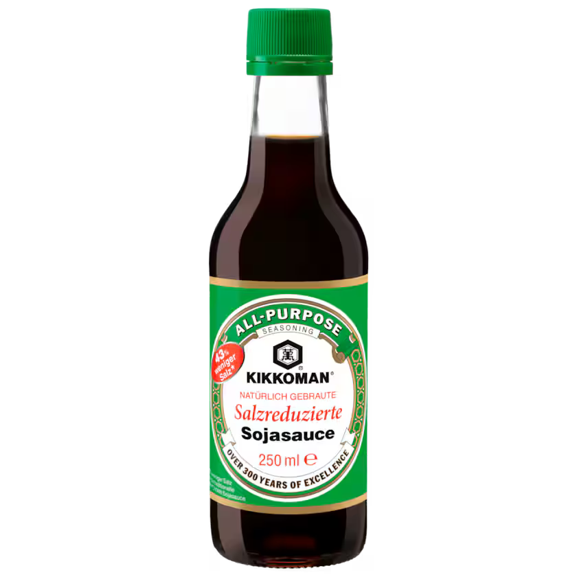 Kikkoman Sojasauce Salzreduziert 43% weniger Salz 250 ml