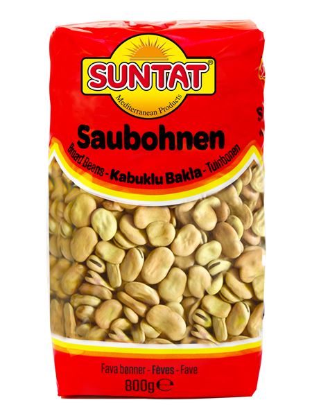 SUNTAT Saubohnen halbiert 800g