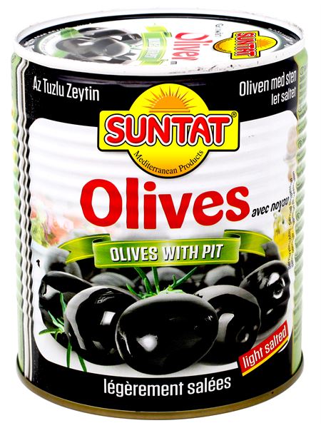 SUNTAT Oliven geschwärzt leicht ges. 850ml