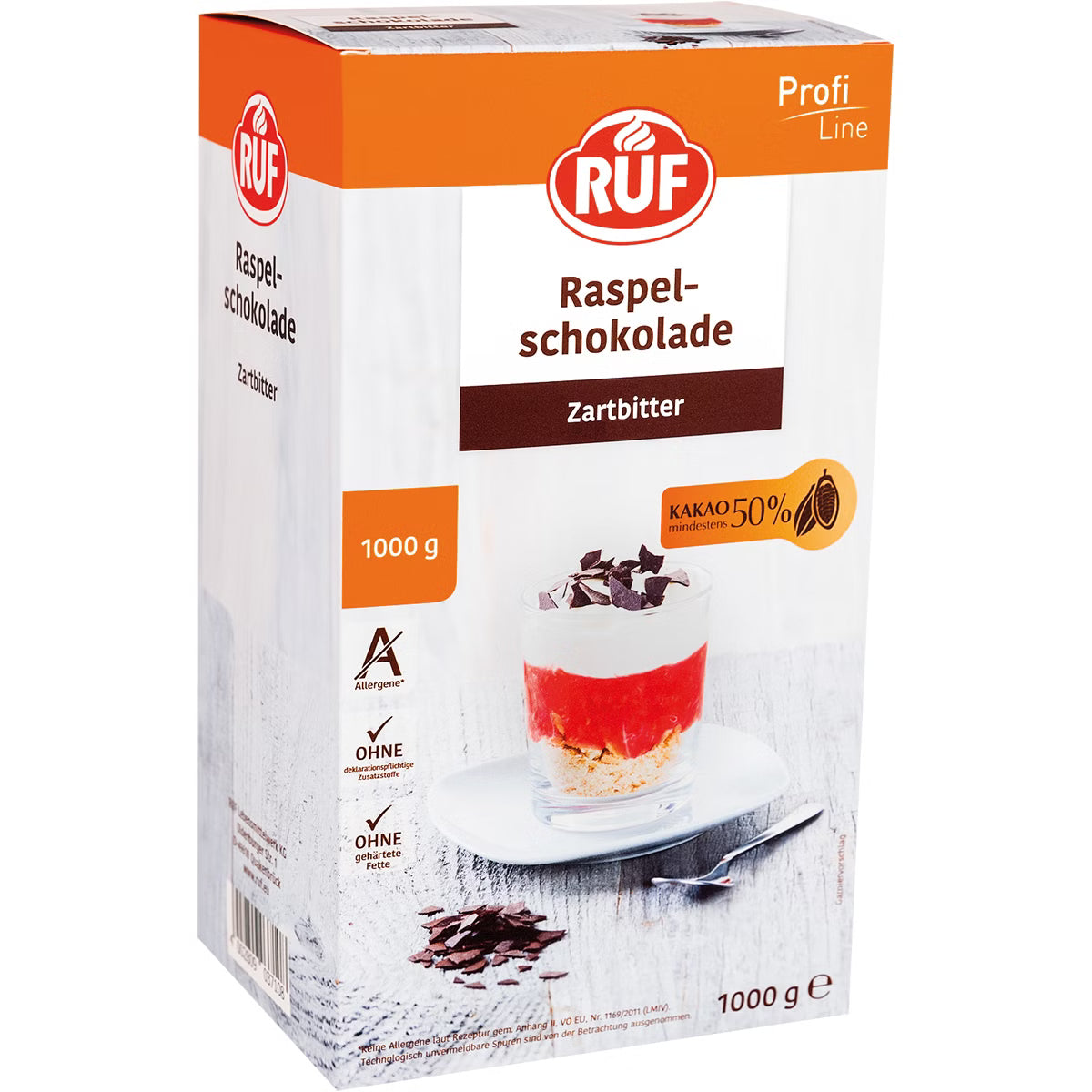 RUF Raspelschokolade Zartbitter 1 kg / RUF Bitter Rendelenmis Cikolata 1 kg