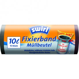 Swirl Fixierband-Müllbeutel R&D 10 l 15 ST – Bantlı Çöp Torbası 10L 15 Adet