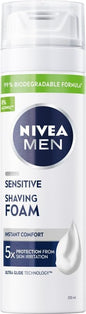 NIVEA Men Sensitive Rasierschaum 200 ml – Hassas Ciltler için Tıraş Köpüğü 200 ml
