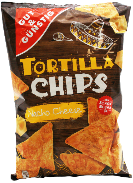 GUT&GÜNSTIG Tortillachips Nacho Cheese Maischips mit Käse-Geschmack 300 g