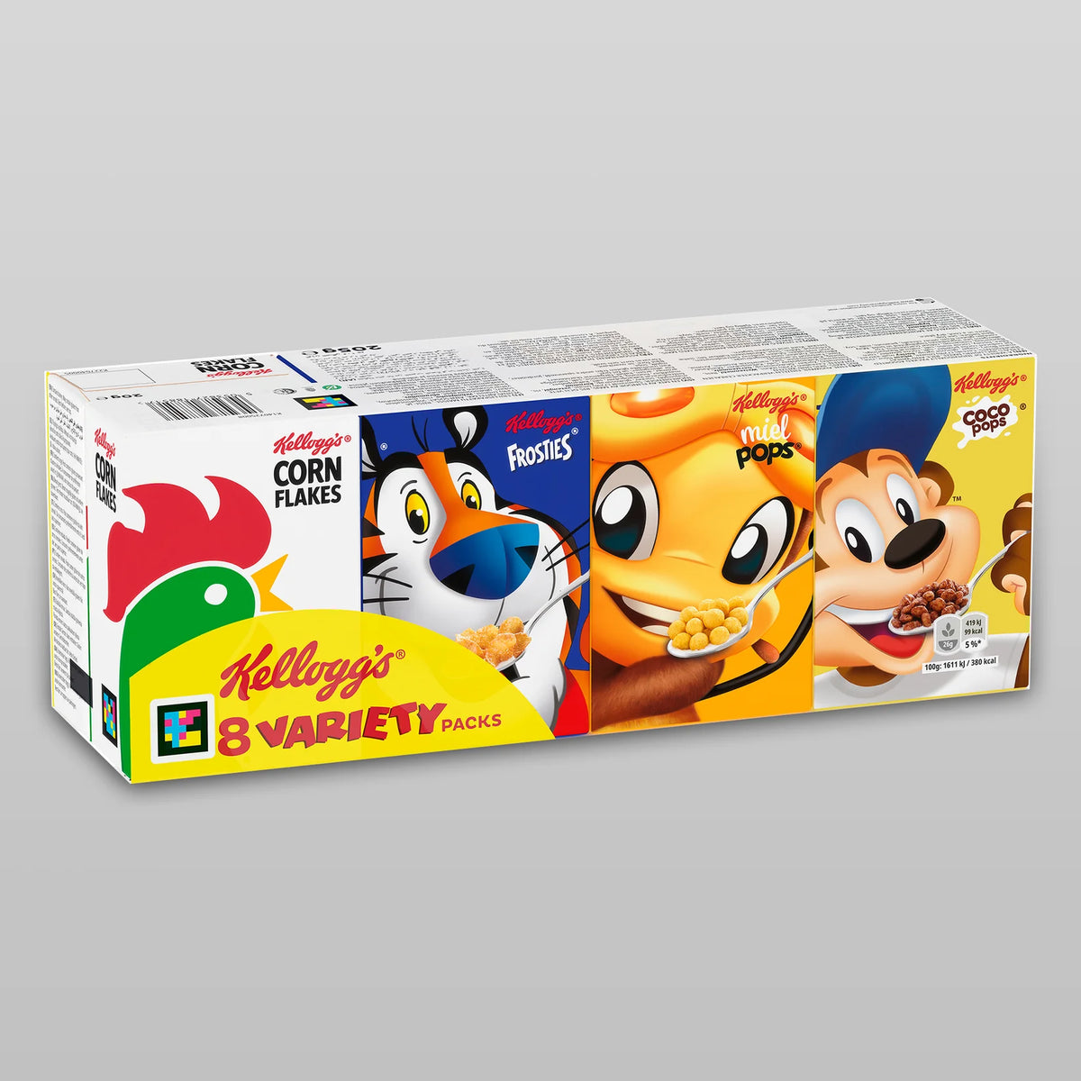 Kellogg's Variety Pack Cerealien-Sortiment Mais, Reis & Weizen 8 Einzelpackungen 205 g