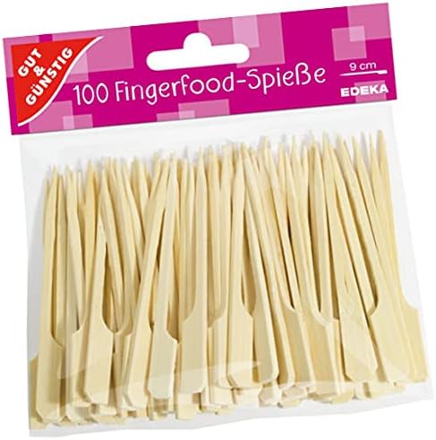 GUT&GÜNSTIG Fingerfoodsticks FSC Bambus 9cm 100 ST – Bambu Çubuk 100 Adet